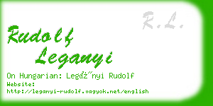 rudolf leganyi business card